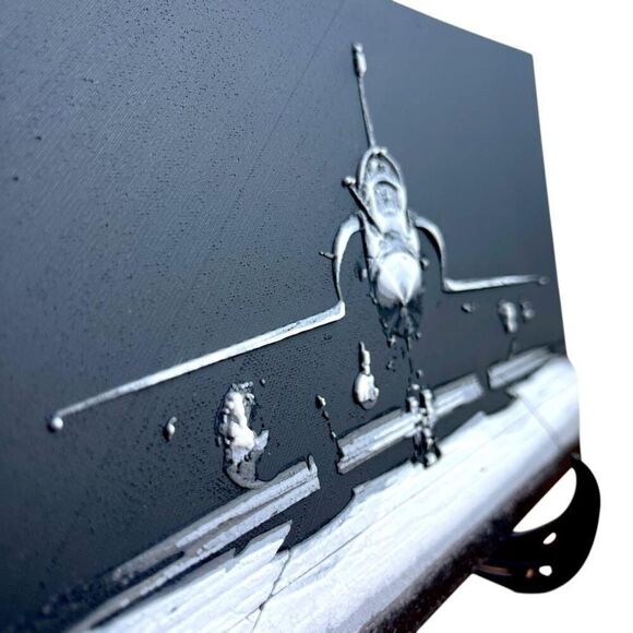 Mirage 2000 Wall Art, Military Plane, French Fighter Jet, Man Cave - Picture 3 of 10